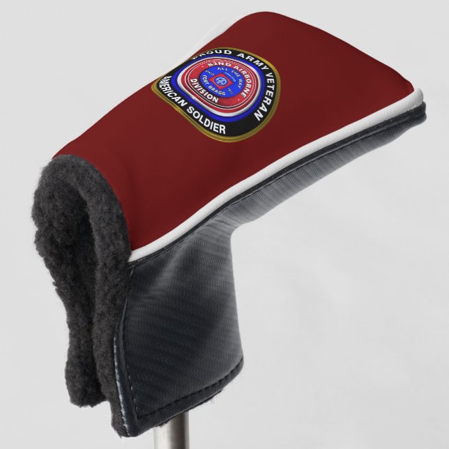 82nd Airborne Division Veteran Golf Head Cover (3/4 Front)