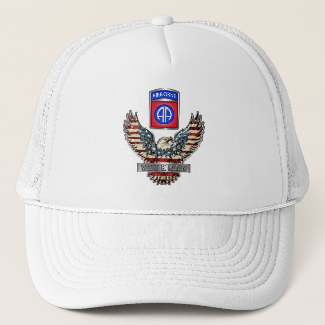 82nd Airborne Division Veteran Trucker Hat (Front)