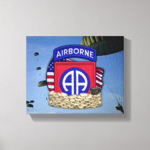 82nd airborne division veterans vets gulf war canvas print