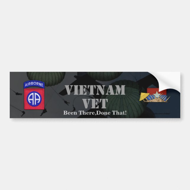 82nd airborne division vietnam nam bumper sticker (Front)