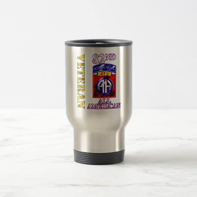 82nd Airborne Division Vietnam Veteran Travel Mug (Center)
