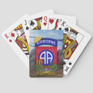 82nd airborne division vietnam veterans poker Card