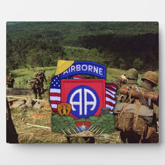 82nd airborne division vietnam veterans vets Plaqu Plaque (Front)