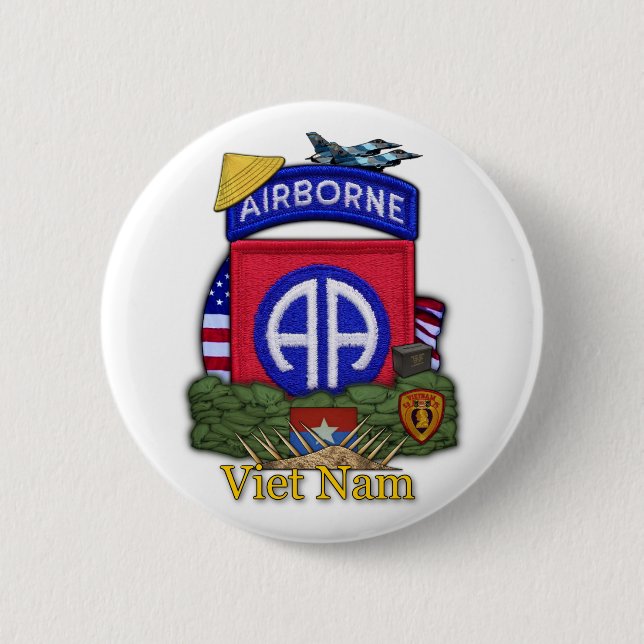 82nd airborne division vietnam war Button (Front)