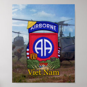 82nd Airborne Division Vietnam War Patch Print