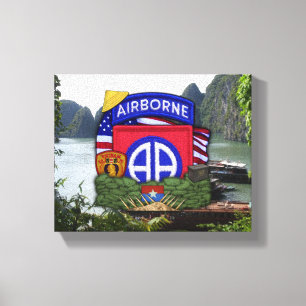 82nd airborne division vietnam war veterans vets canvas print