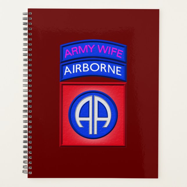 82nd Airborne Division Wife  Planner (Front)