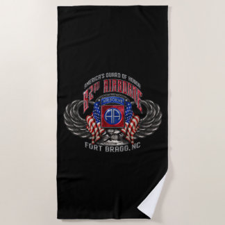 82nd Airborne Fort Bragg Beach Towel