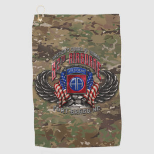 82nd Airborne Fort Bragg OCP Camo Golf Towel