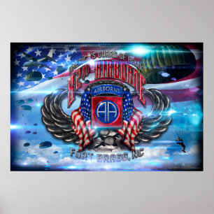 82nd Airborne Fort Bragg Poster