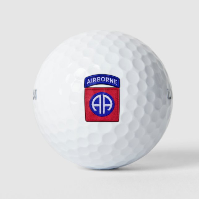 82nd airborne fort bragg veterans vets patch golf balls (Front)