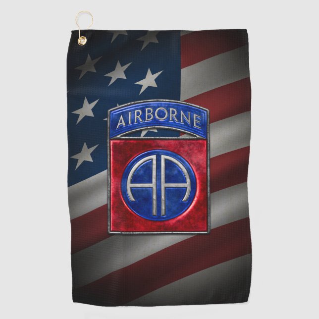 82nd Airborne Golf Towel (Front)