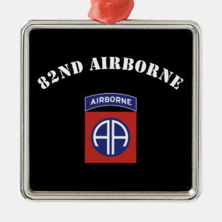 82nd Airborne Insignia Metal Tree Decoration