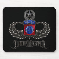 82nd Airborne Jumpmaster Black Mousepad