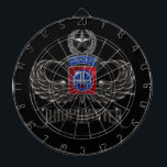 82nd Airborne Jumpmaster Dartboard<br><div class="desc">Show military pride with this remarkably distinctive,  highly detailed rendition of the iconic insignia of the 82nd Airborne Division and Jumpmaster wings. Available only on Zazzle!</div>