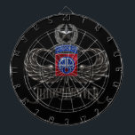 82nd Airborne Jumpmaster Dartboard<br><div class="desc">Show military pride with this remarkably distinctive,  highly detailed rendition of the iconic insignia of the 82nd Airborne Division and Jumpmaster wings. Available only on Zazzle!</div>