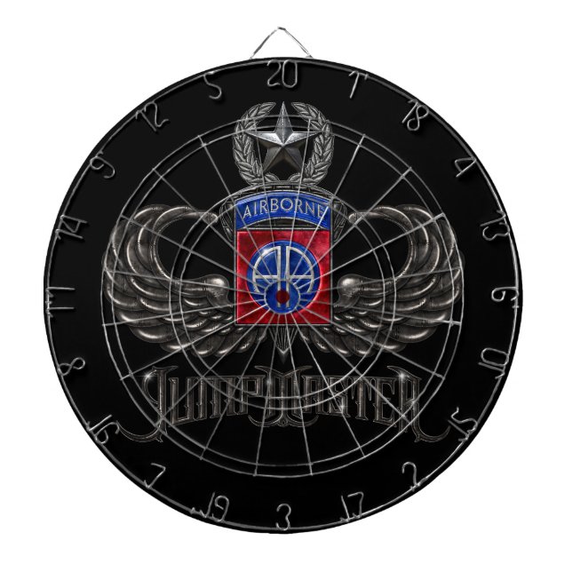 82nd Airborne Jumpmaster Dartboard (Front)