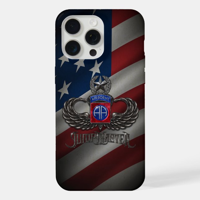 82nd Airborne Jumpmaster iPhone Case (Back)
