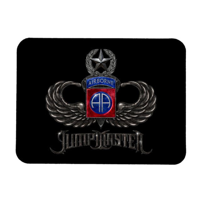 82nd Airborne Jumpmaster Magnet (Horizontal)