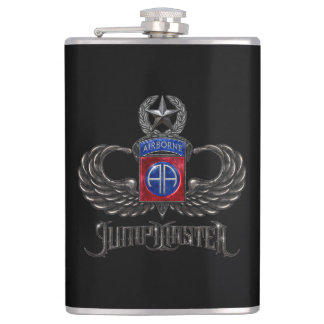 82nd Airborne Jumpmaster Vinyl Wrapped Flask