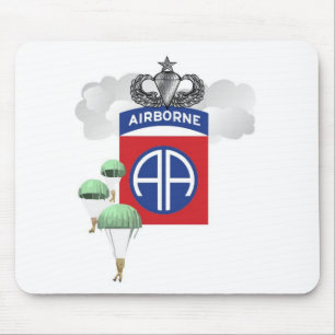 82nd Airborne, Paratroopers, Senior Jump Wings Mouse Mat