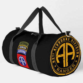 82nd Airborne Ranger Veteran Tab Customizable Duffle Bag