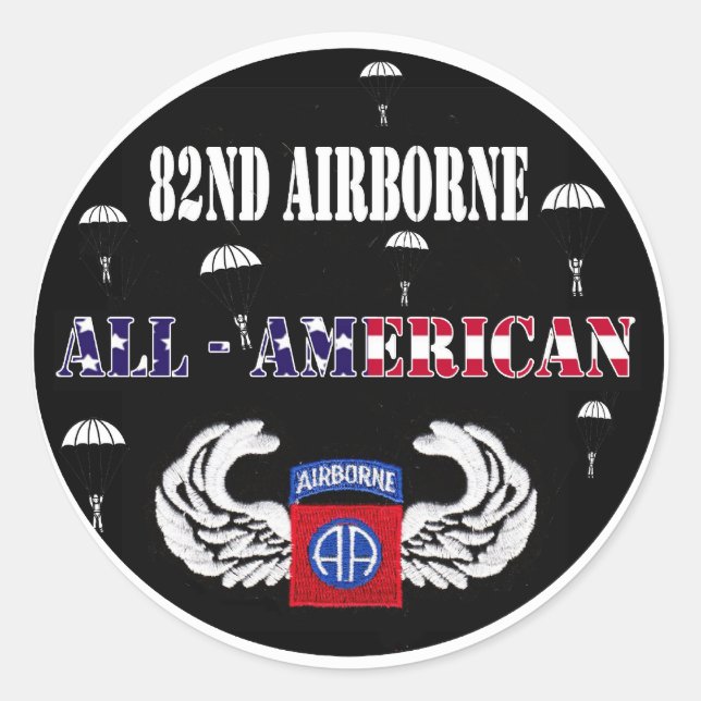 82nd Airborne Stickers (Front)