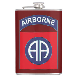 82nd Airborne Vinyl Wrapped Flask