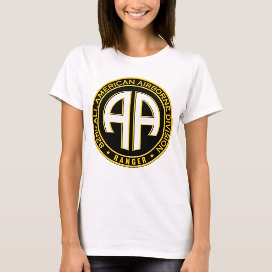 82nd All American Airborne Ranger Casual Patch T-Shirt
