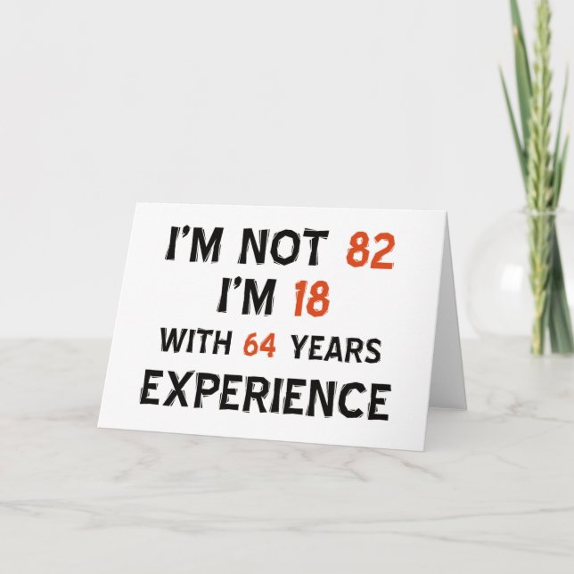 82nd birthday designs card (Front)