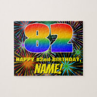 82nd Birthday: Fun, Colourful Celebratory Firework