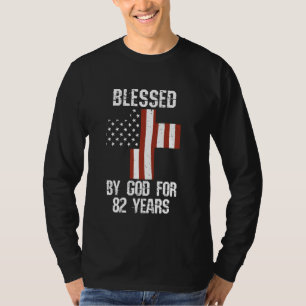 82nd Birthday Man Woman Blessed by god for 82 year T-Shirt