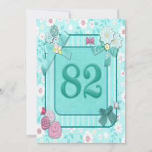 82nd birthday party invitation