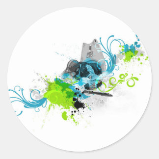 83. Urban kayak 2 Classic Round Sticker