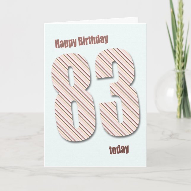 83rd birthday card (Front)