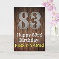 83rd Birthday: Country Western Inspired Look, Name