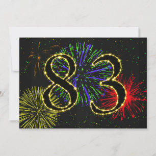 83rd birthday party invitate invitation