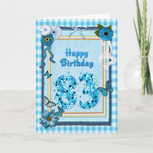 83rd Birthday with a scrapbook effect Card