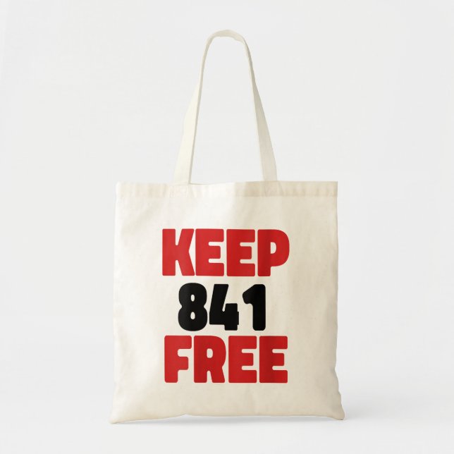 841 Surfing Otter 841Keep 841 Free California Otte Tote Bag (Front)