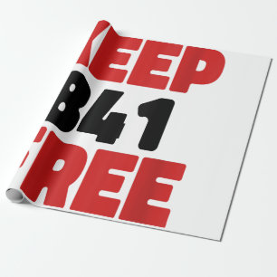 841 Surfing Otter 841Keep 841 Free California Otte Wrapping Paper