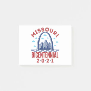 845701_Missouri Bicentennial 2021_LightShirt_10012 Post-it Notes