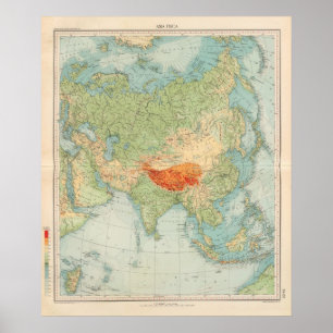 8485 Asia physical Poster