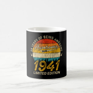 84 Year Old 1941 Retro Awesome 84th Birthday Gift Coffee Mug