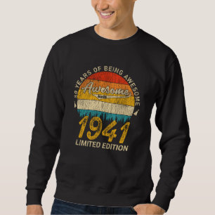 84 Year Old 1941 Retro Awesome 84th Birthday Gift Sweatshirt