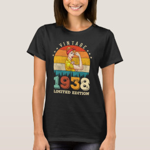 84 Year Old Bday 1938 Vintage 84th Birthday Women T-Shirt