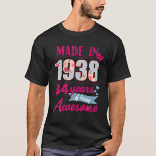 84 Year Old Vintage 1938 84Th Birthday T-Shirt