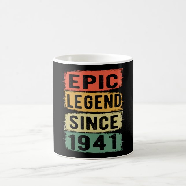 84 Years Old Bday 1941 Epic Legend 84th Birthday Coffee Mug (Center)