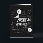 84 Years Old Bday Math Teacher 84th Birthday Gift Card<br><div class="desc">Celebrate birthdays with a clever twist! This funny math design uses equations and square roots to reveal the age, making it the perfect choice for math lovers, teachers, students, and geeks who enjoy a good nerdy joke. Great for milestone birthdays, classroom celebrations, or anyone who appreciates clever humour mixed with...</div>