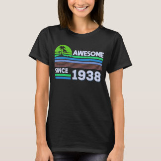 84 Years Old Men Women Awesome Since 1938 T-Shirt
