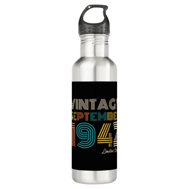 84th  Birthday  710 Ml Water Bottle (Front)